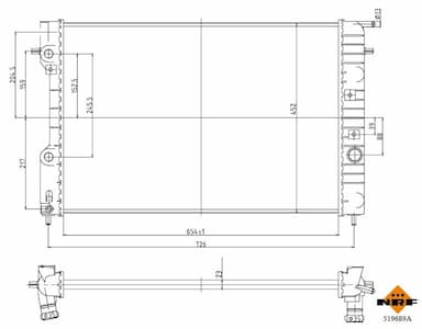 Radiators, Motora dzesēšanas sistēma NRF 519689A 1