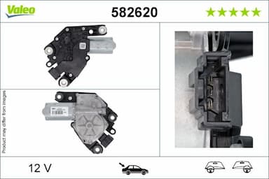 Stikla tīrītāju motors VALEO 582620 1