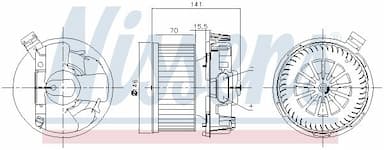 Salona ventilators NISSENS 87209 6