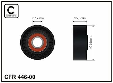 Spriegotājrullītis, Ķīļrievu siksna CAFFARO 446-00 1