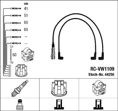 Augstsprieguma vadu komplekts NGK 44256 1