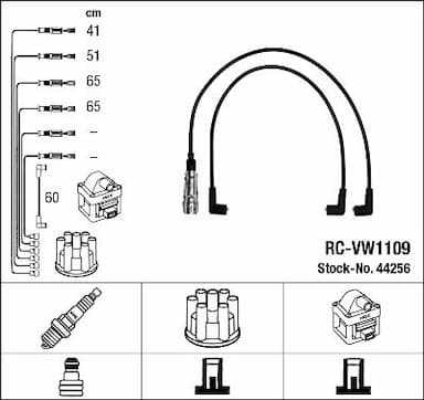 Augstsprieguma vadu komplekts NGK 44256 1