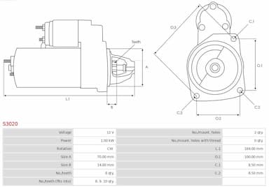 Starteris AS-PL S3020 5