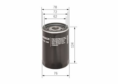 Eļļas filtrs BOSCH 0 451 103 340 5