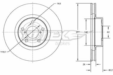 Bremžu diski TOMEX Brakes TX 72-83 1