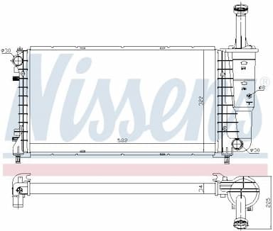 Radiators, Motora dzesēšanas sistēma NISSENS 61898 5