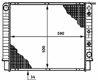 Radiators, Motora dzesēšanas sistēma MAHLE CR 658 000S 2