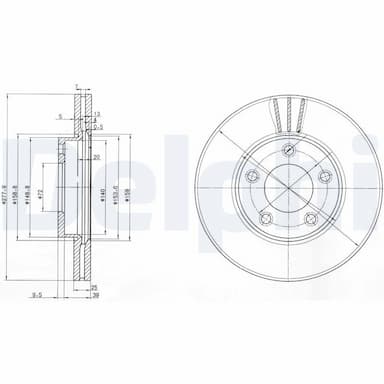 Bremžu diski DELPHI BG3927 1