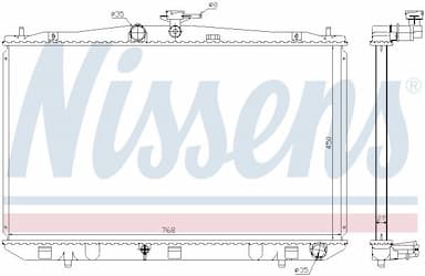 Radiators, Motora dzesēšanas sistēma NISSENS 646833 5