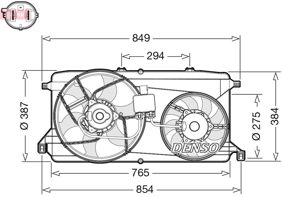 Ventilators, Motora dzesēšanas sistēma DENSO DER10009 1