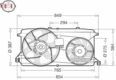 Ventilators, Motora dzesēšanas sistēma DENSO DER10009 1