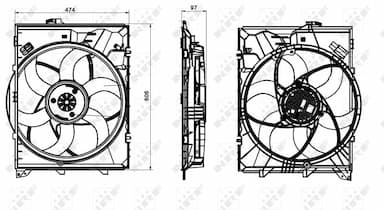 Ventilators, Motora dzesēšanas sistēma NRF 47862 2