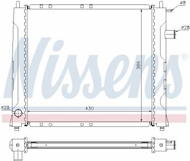 Radiators, Motora dzesēšanas sistēma NISSENS 642091 6