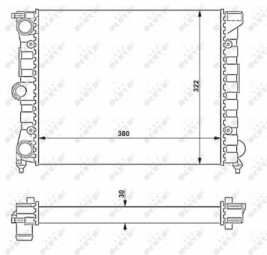 Radiators, Motora dzesēšanas sistēma NRF 58696 4