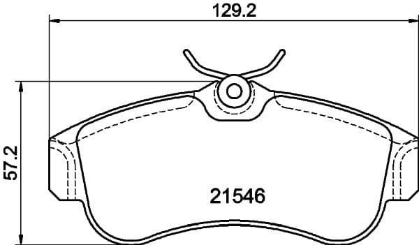 Bremžu uzliku kompl., Disku bremzes HELLA 8DB 355 018-011 1