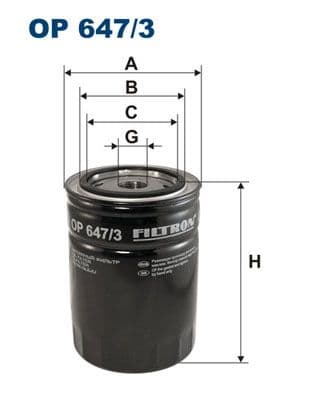 Eļļas filtrs FILTRON OP 647/3 1