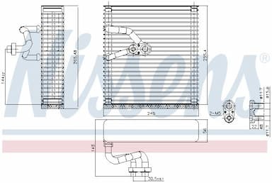 Iztvaikotājs, Gaisa kondicionēšanas sistēma NISSENS 92384 6