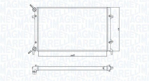 Radiators, Motora dzesēšanas sistēma MAGNETI MARELLI 350213166900 1