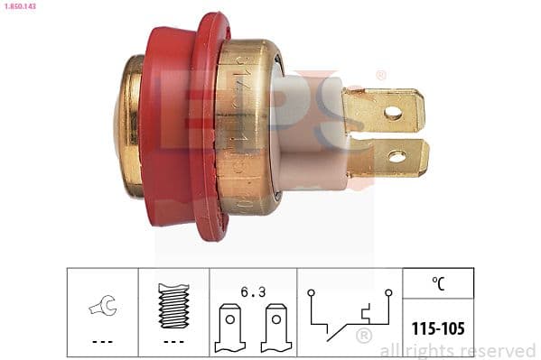 Termoslēdzis, Radiatora ventilators EPS 1.850.143 1