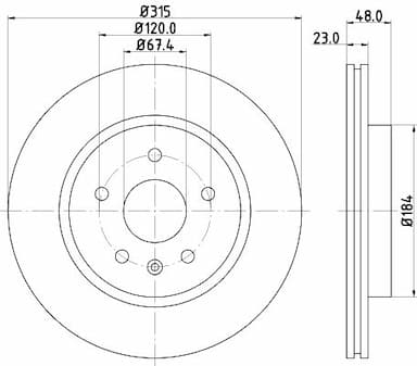 Bremžu diski HELLA 8DD 355 129-101 4