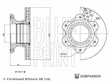 Bremžu diski BLUE PRINT ADBP430034 3