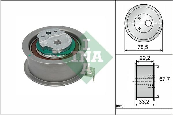 Spriegotājrullītis, Gāzu sadales mehānisma piedziņas siksna INA 531 0927 10 1