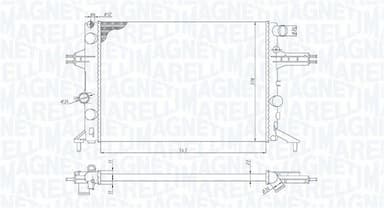 Radiators, Motora dzesēšanas sistēma MAGNETI MARELLI 350213192400 1