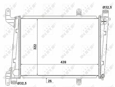 Radiators, Motora dzesēšanas sistēma NRF 53193 1