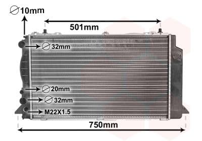 Radiators, Motora dzesēšanas sistēma VAN WEZEL 03002089 1