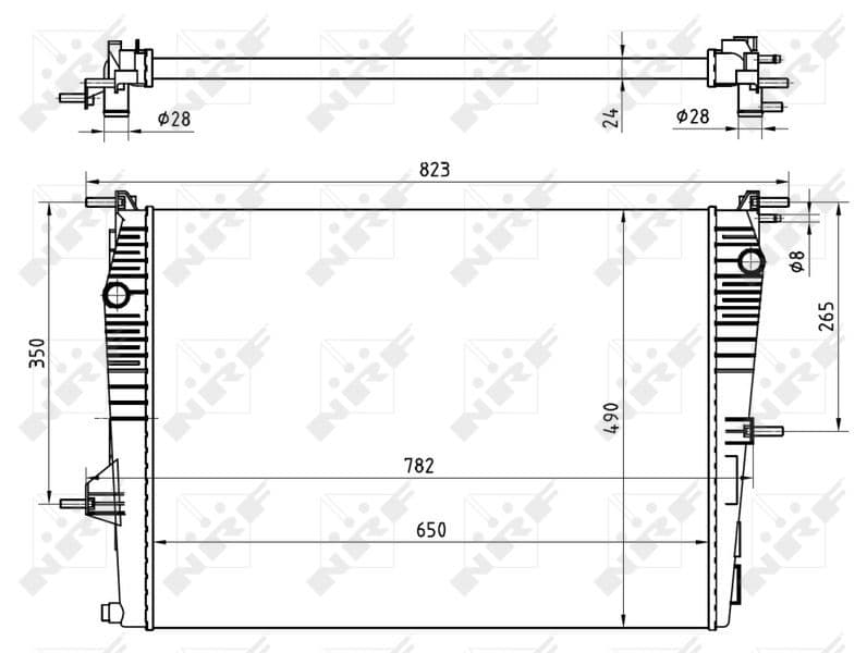 Radiators, Motora dzesēšanas sistēma NRF 53965 1