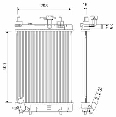 Radiators, Motora dzesēšanas sistēma VALEO 701257 1