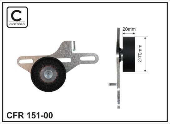 Siksnas spriegotājs, Ķīļsiksna CAFFARO 151-00 1