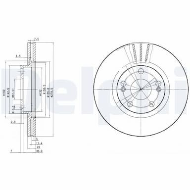 Bremžu diski DELPHI BG2697 1