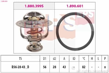 Termostats, Dzesēšanas šķidrums EPS 1.880.404 1