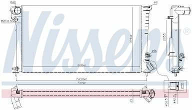 Radiators, Motora dzesēšanas sistēma NISSENS 61315 6