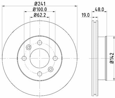 Bremžu diski HELLA 8DD 355 111-431 4