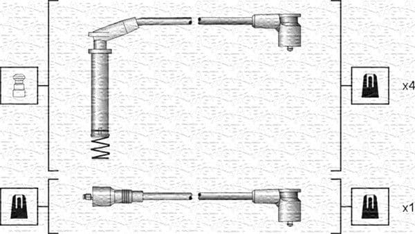 Augstsprieguma vadu komplekts MAGNETI MARELLI 941318111154 1