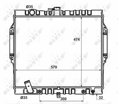 Radiators, Motora dzesēšanas sistēma NRF 50449 5