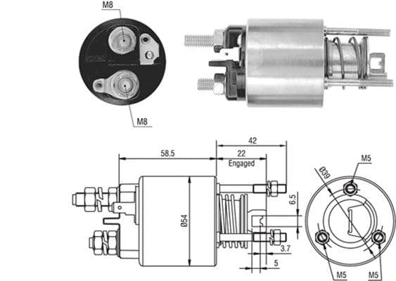 Ievilcējrelejs, Starteris MAGNETI MARELLI 940113050384 1