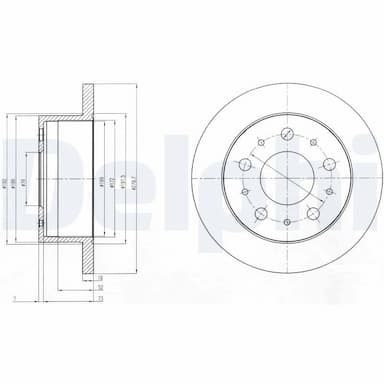 Bremžu diski DELPHI BG4099 1