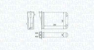 Siltummainis, Salona apsilde MAGNETI MARELLI 350218463000 1