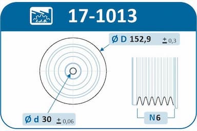 Piedziņas skriemelis, Kloķvārpsta IJS GROUP 17-1013 2