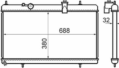 Radiators, Motora dzesēšanas sistēma MAHLE CR 801 000S 1