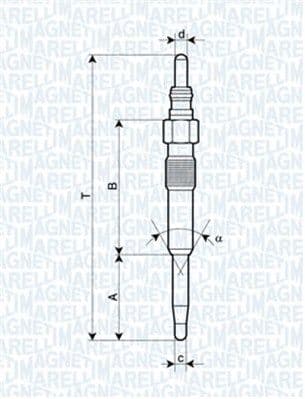 Kvēlsvece MAGNETI MARELLI 062900038304 1