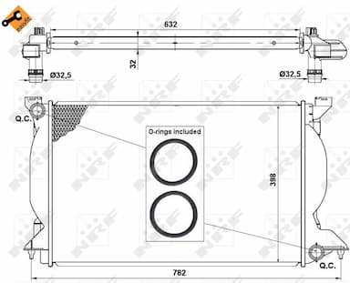 Radiators, Motora dzesēšanas sistēma NRF 50540 4