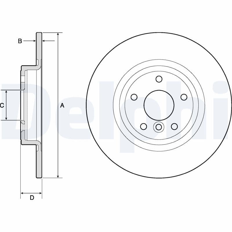 Bremžu diski DELPHI BG4766C 1