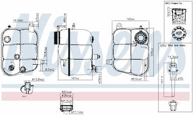 Kompensācijas tvertne, Dzesēšanas šķidrums NISSENS 996227 6