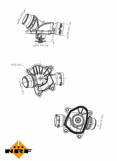 Termostats, Dzesēšanas šķidrums NRF 725041 5