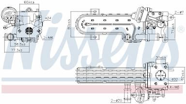 Radiators, Izplūdes gāzu recirkulācija NISSENS 989413 1