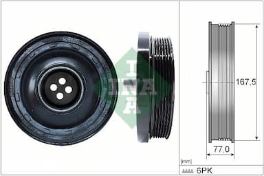 Piedziņas skriemelis, Kloķvārpsta Schaeffler INA 544 0137 10 1